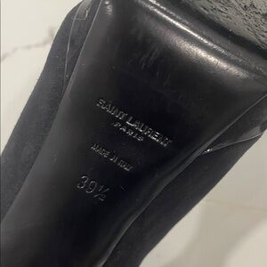 Isabel Marant Black Heeled Boots with Buckle Detail